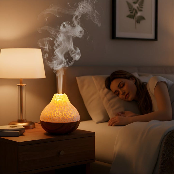 Quiet Ultra-Fine Mist – 300 ml Vann Tank – Lindrer Tørr Hud – Forbedrer Søvnkvalitet Skanto