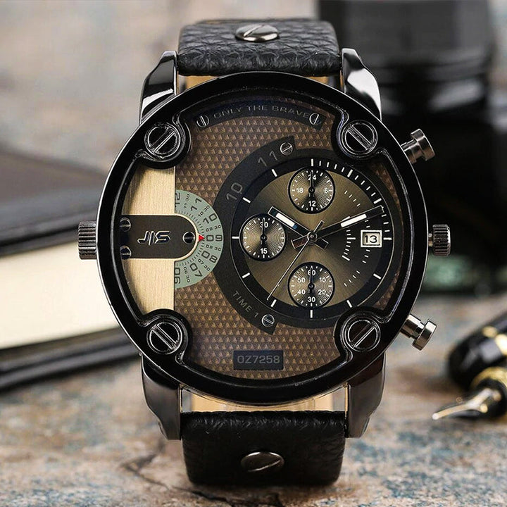 Skanto | Men’s Fashion Stor Ur Stil Stål Armbånd Klokke