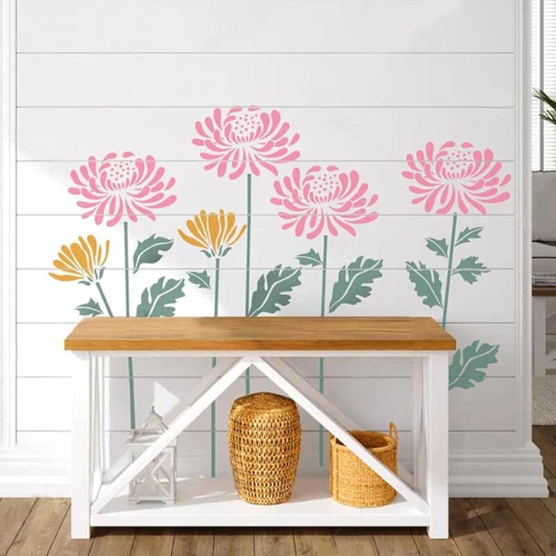 Skanto | DIY Dekorasjon - Hagegjerde Store Blomster Tegningsmaler