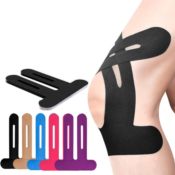 Knee Tape FlexiSupport – Prefabrikkert Kinesio-tape for direkte støtte | Skanto