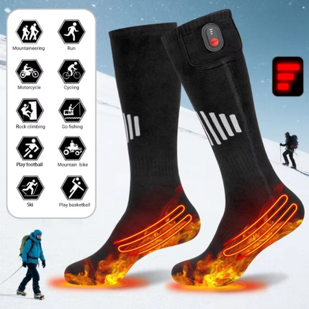Wiederaufladbare, med USB-utstyr Socken med elektrisk varmefunksjon for kaldt vann