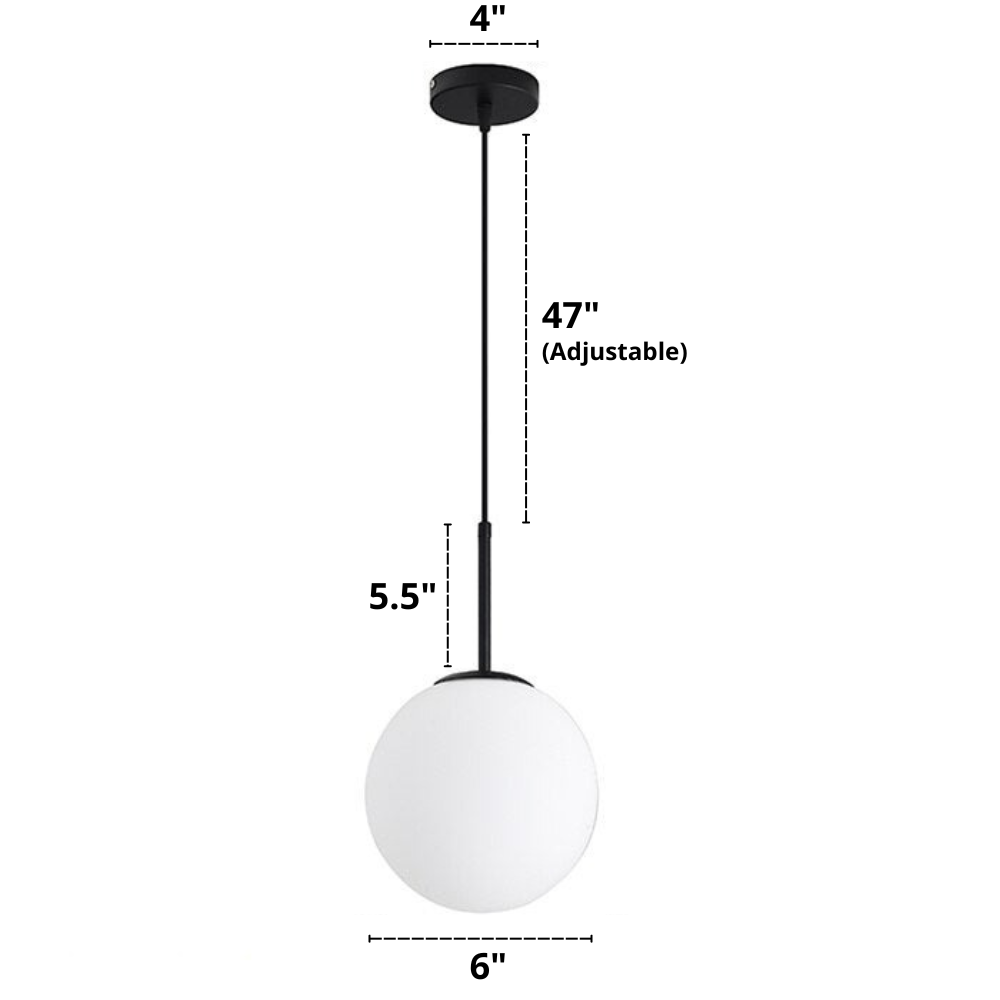 Nordic glass pendant lights