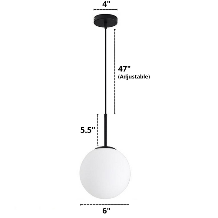 Nordic glass pendant lights