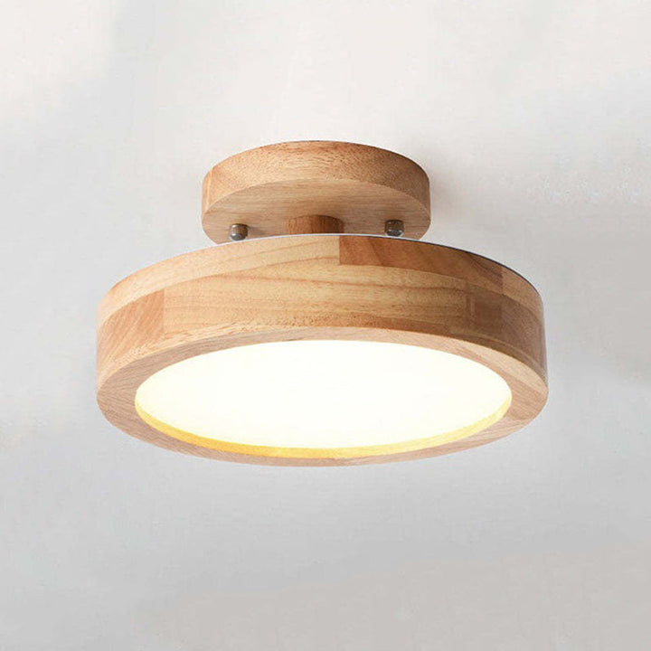 Moderne LED taklampe laget av tre – Quinn taklampe for stue, gang, soverom og spisestue | Skanto