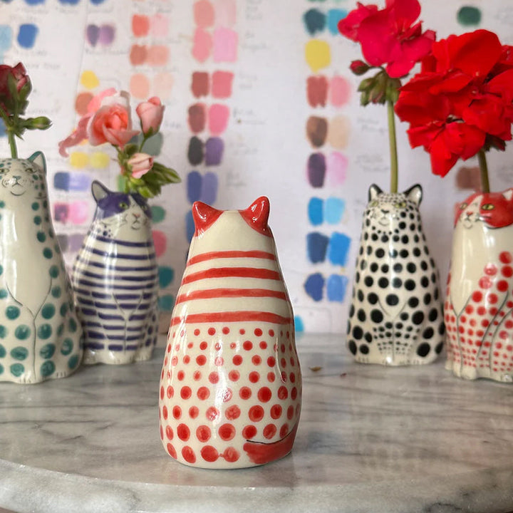 Skanto | Prikkete Katt Vase