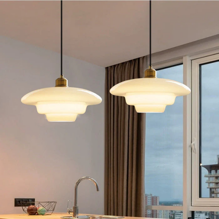 Skanto | Hvit Glass Design Pendellampe