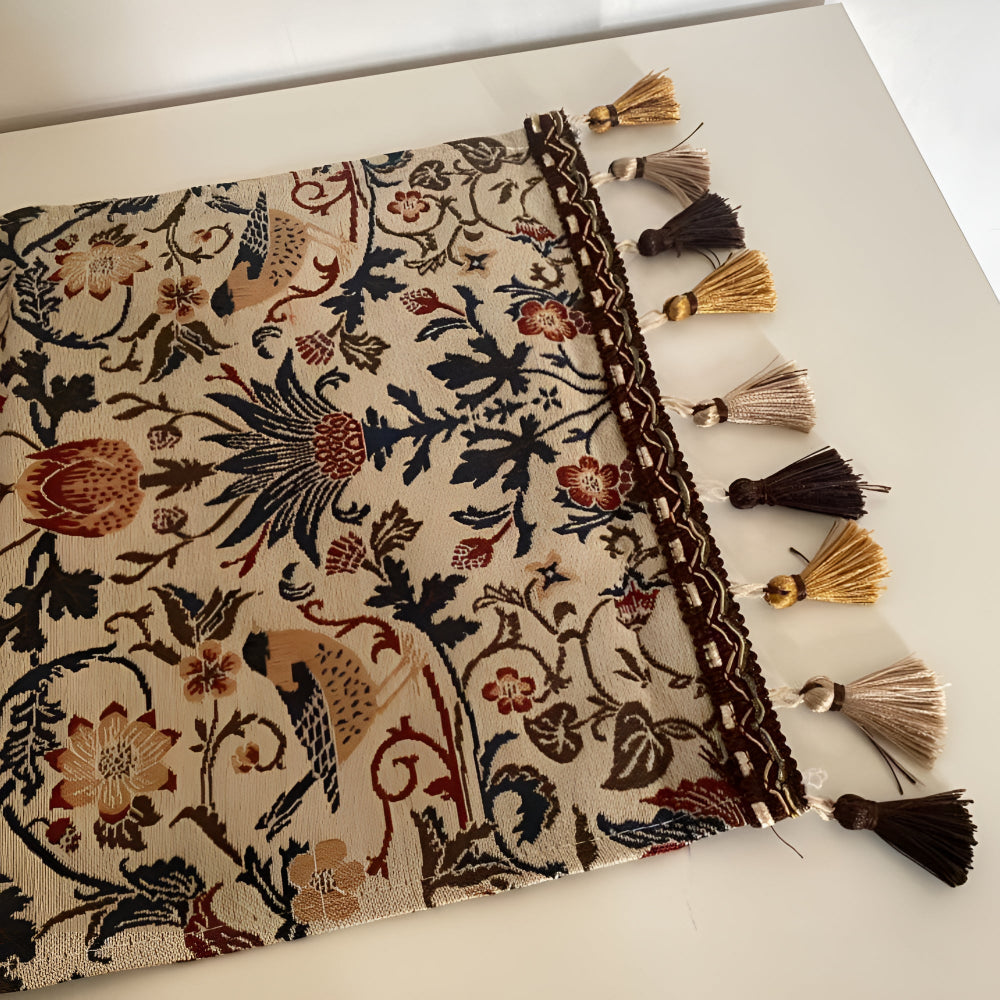 Skanto | Vintage Floral & Bird Jacquard Bordduk