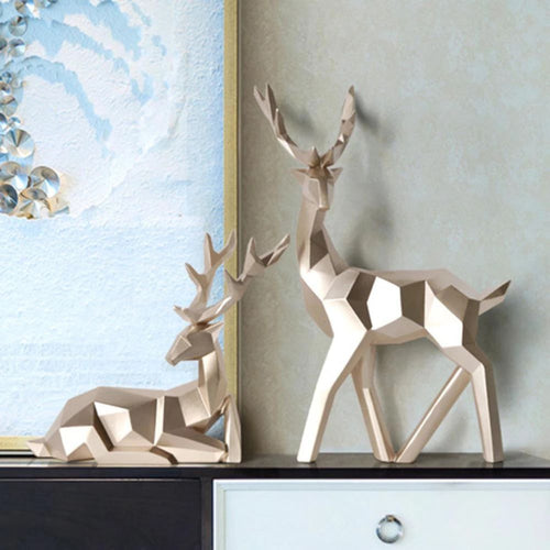 Skanto | Geometrisk Hjorte Statuett