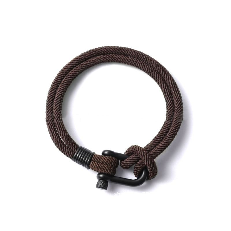 Skanto | U-formet spenne nylon flettet armbånd