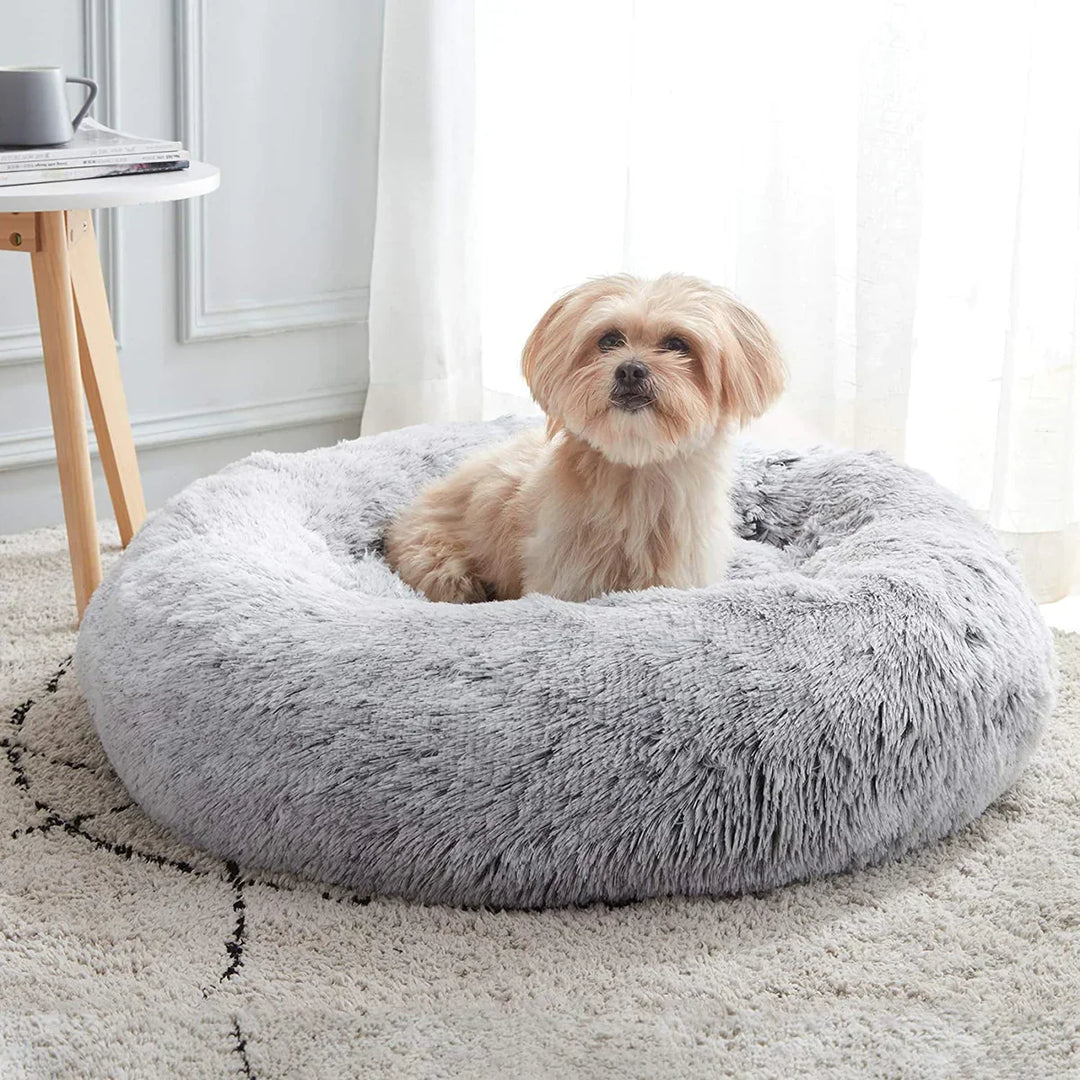 Skanto | Ortopedisk Plysj Donut Hundeseng
