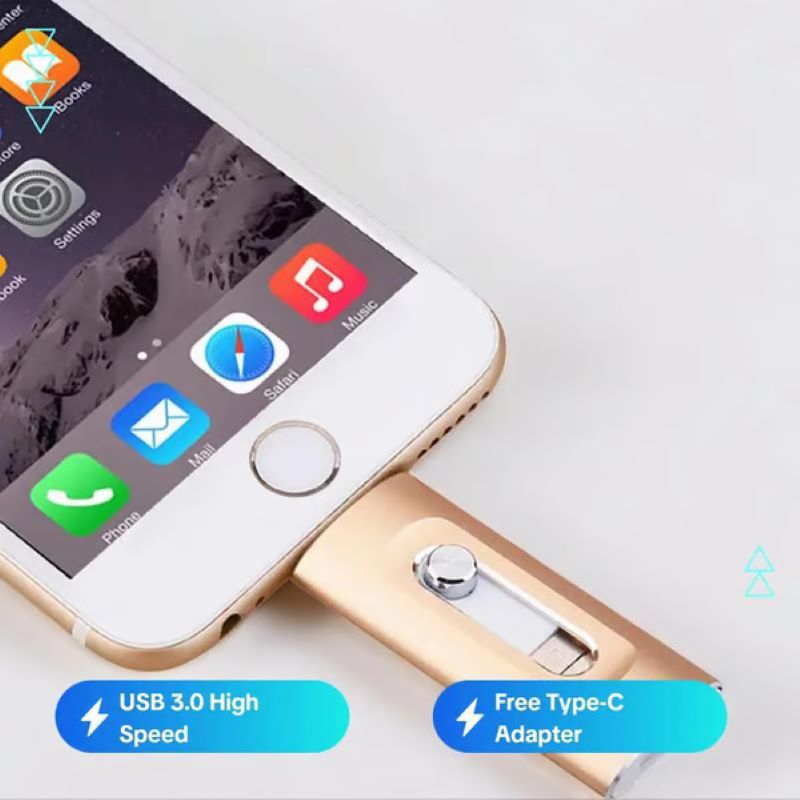 Skanto | 3 i 1 stor kapasitet USB-flash-stasjon for mobiltelefon og datamaskin