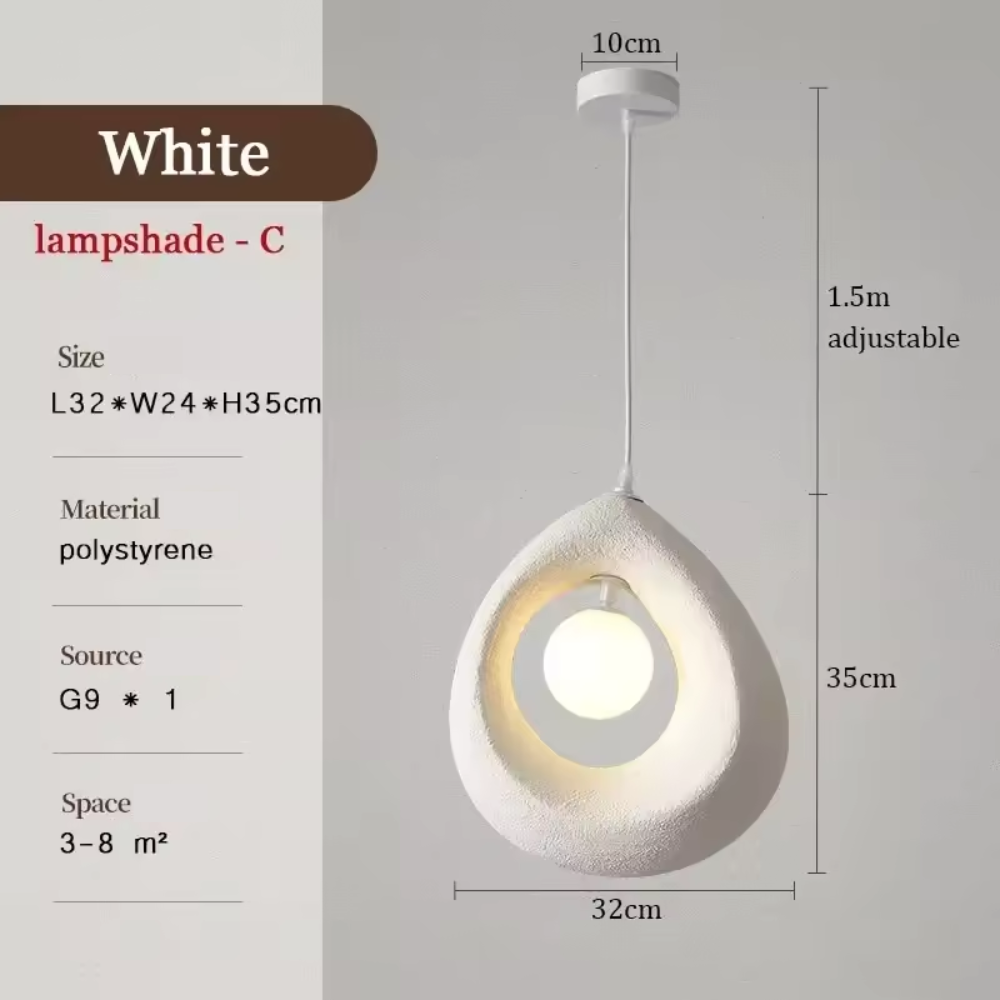 Skanto | Japansk Wabi Sabi Pendellampe med Minimalistisk Design