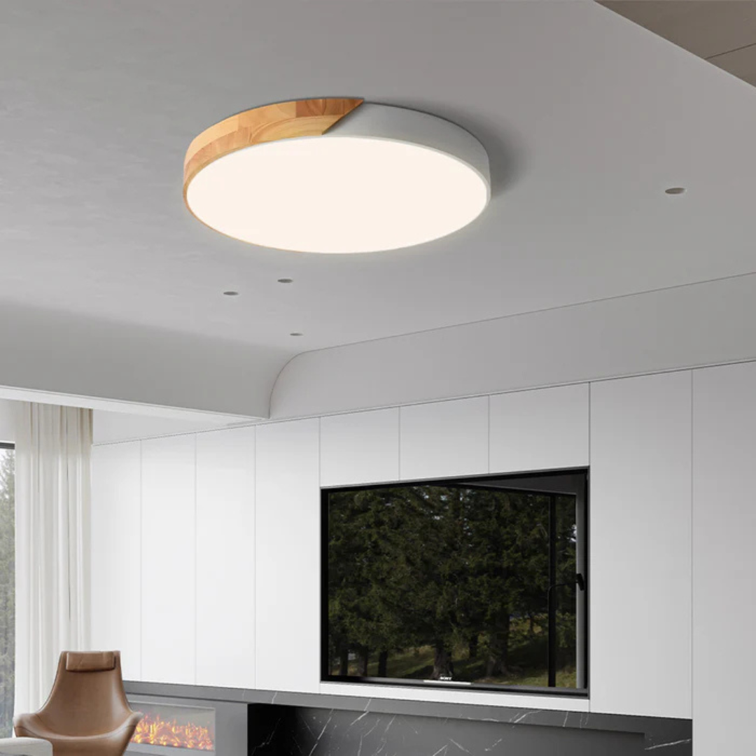 Skanto | Delos – Skandinavisk Tre LED Taklampe | Moderne Energi-Effektiv Innendørs Belysning