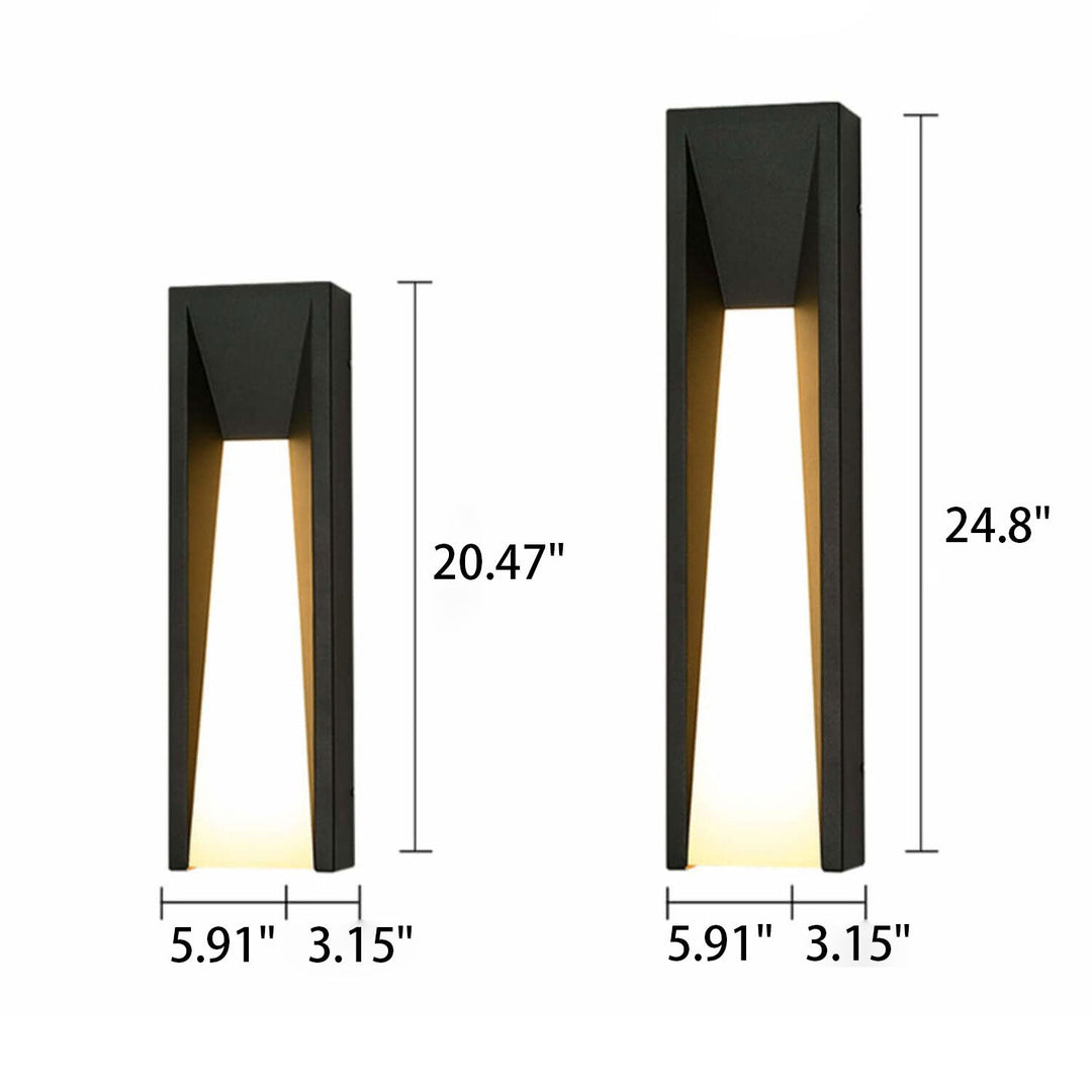Vanntett Enkel Strip Design LED Utendørs Vegglampe | Skanto