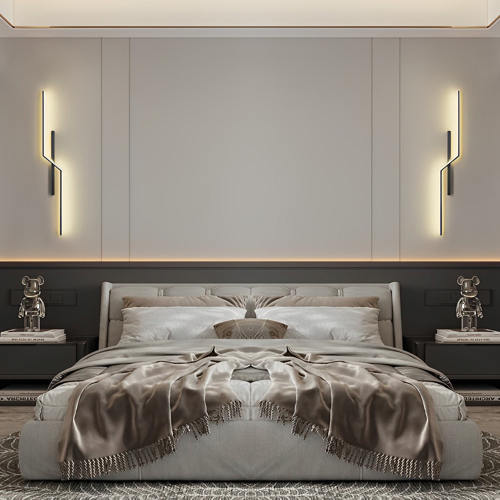 Skanto | Linjer Kreativ LED Moderne Minimalistisk Vegglampe Dekorative Vegglamper Belysning