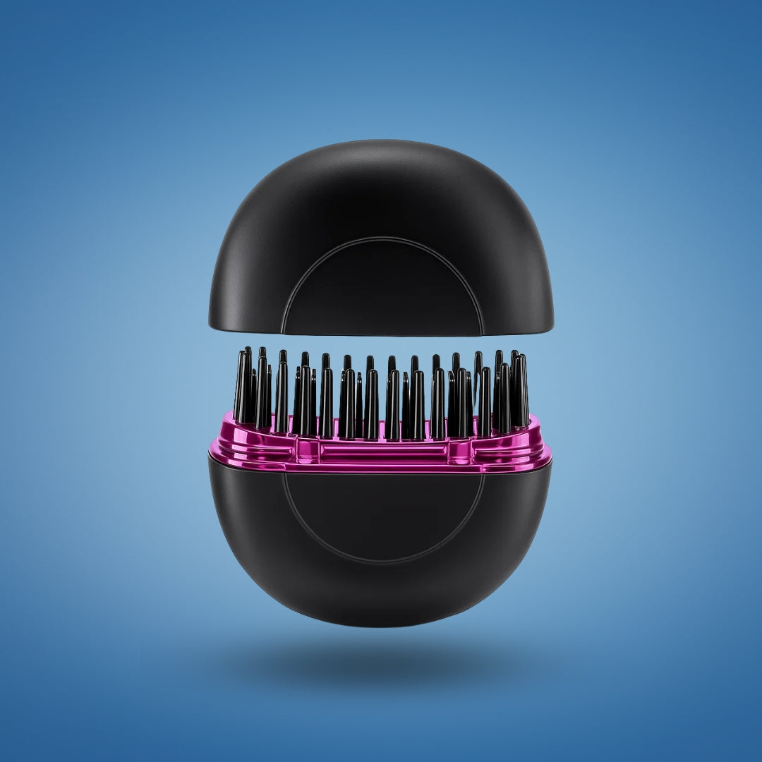 Rask oppvarming – Mini kamdesign – Frizz-fri finish – Rask oppfriskning for reise og daglig bruk Skanto