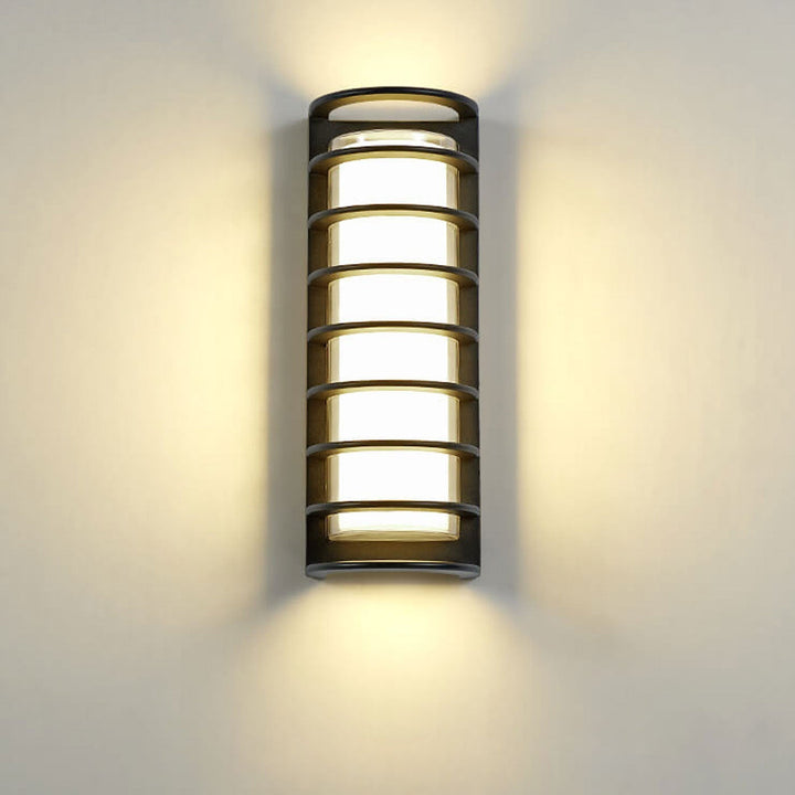 Modern utendørs søyle vanntett LED hagevegglampe | Skanto
