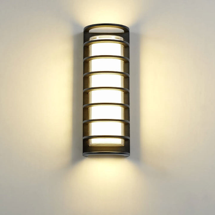 Moderne, vanntett LED-hagevegglampe for montering på mast