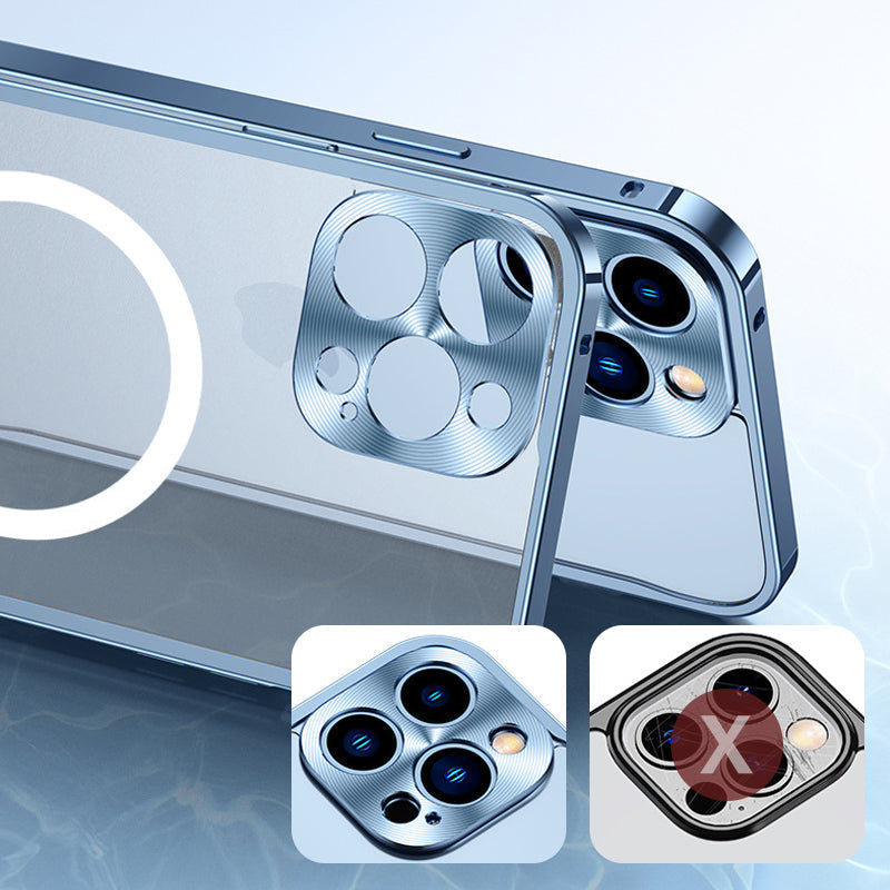 Magnetisk deksel for iPhone med metallramme | Skanto
