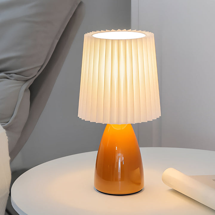 GlasDimm | Elegant USB dimbar bordlampe med glassbase | Skanto