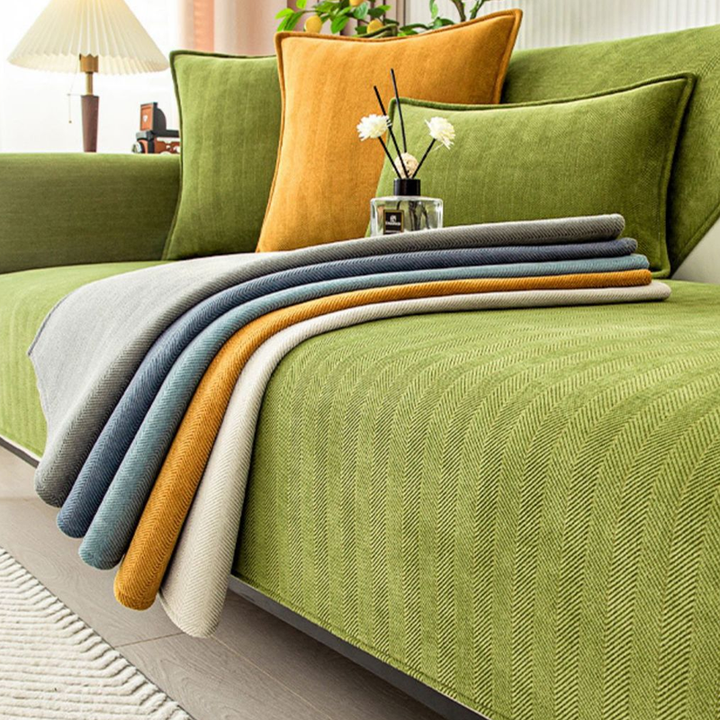 Herringbone Chenille Stoff Møbelbeskytter Sofatrekk | Skanto