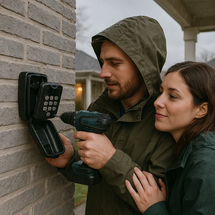 KeyGuard Utendørs Safe – Vanntett Veggmontert Nøkkelboks | Skanto