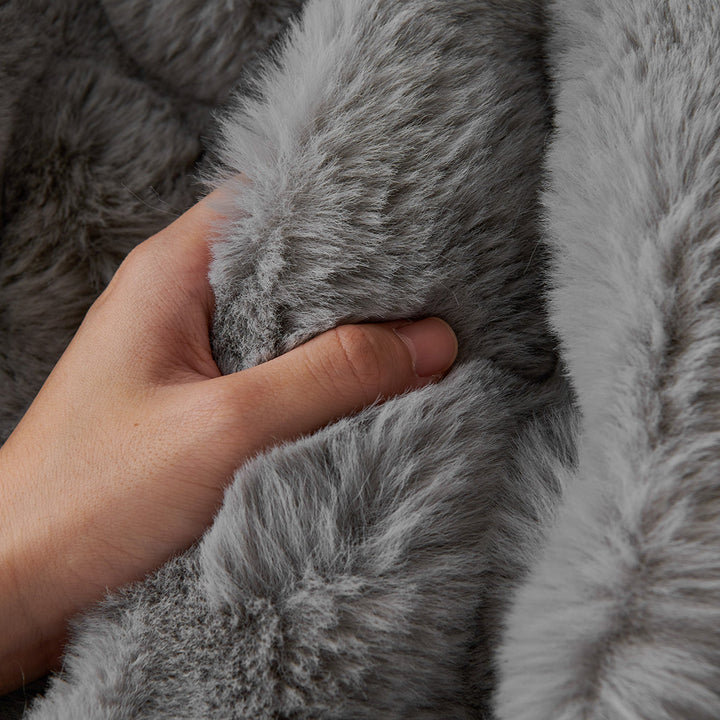 Luksus Ripple Faux Fur Sofa Deksel - Moderne, Stilig & Holdbar Sofa Beskyttelse | Skanto