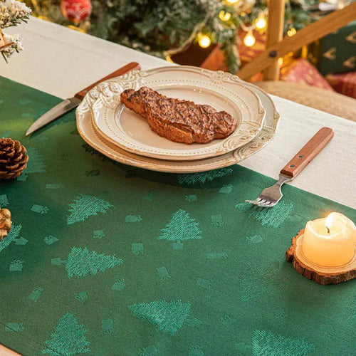 Skanto | Jule Dukløper Mørk Jacquard Spisebord