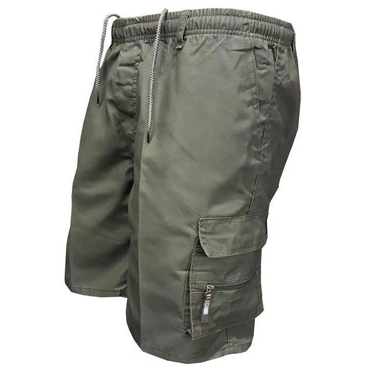 Skanto | Herre's Løse Passform Cargo Shorts med Mange Lommer - Casual Sommer Utendørs Arbeidsshortser i Stor størrelse
