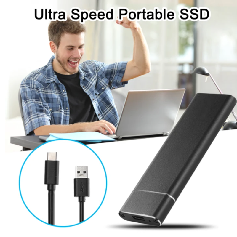 Skanto | Portabel Solid State Ekstern Harddisk, Ultrarask Ekstern SSD
