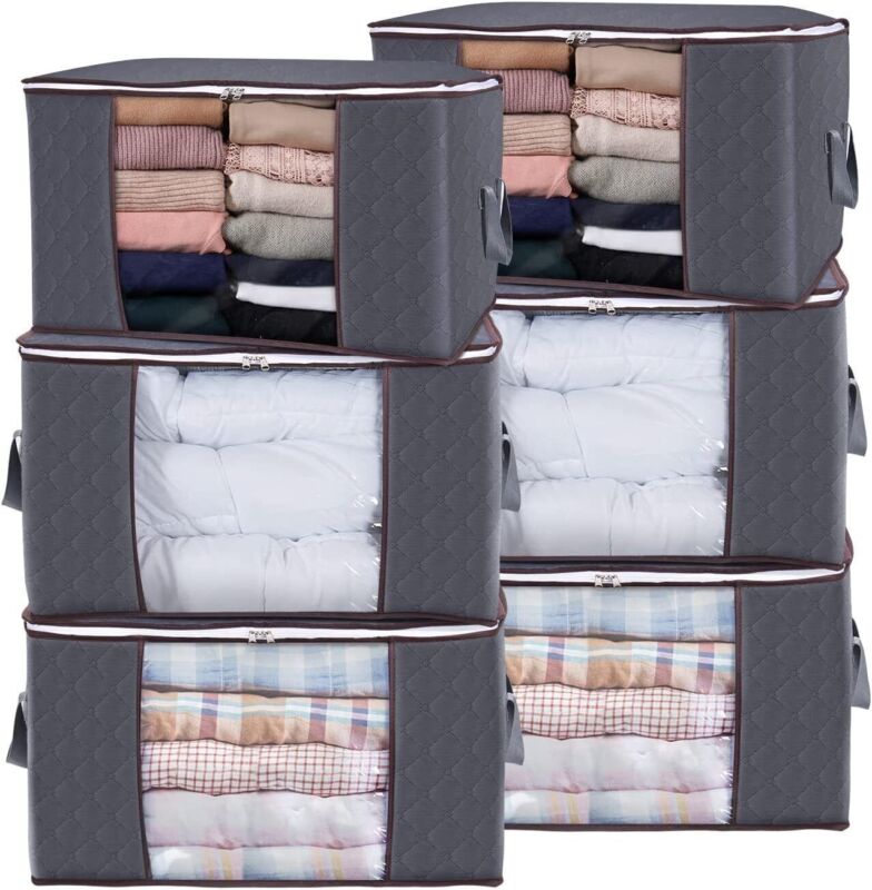 Skanto | Klær Quilt Teppe Oppbevaringsbag Stoff Hjem Organisator Boks Poser Glidelås