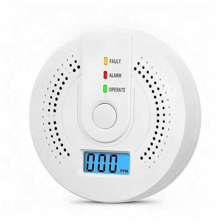 Skanto | Karbonmonoksid Detektor | Pålitelige Alarm Sensor med LCD Skjerm for Hjemmesikkerhet