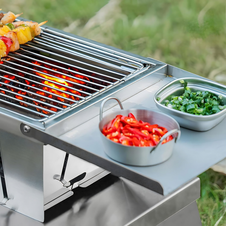 Bærbar kompakt grill for reise | Skanto