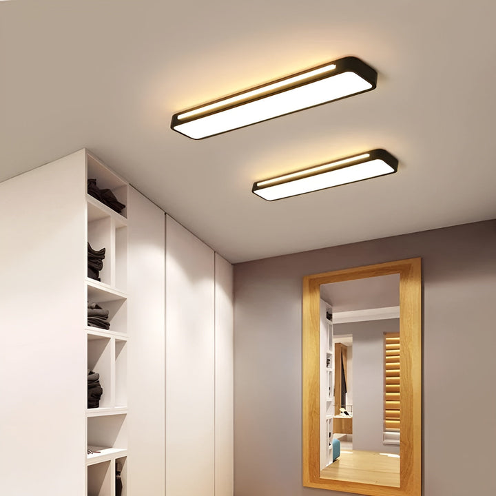 Rektangulær taklampe – Rene linjer og moderne design | Perfekt for stue og spisestue