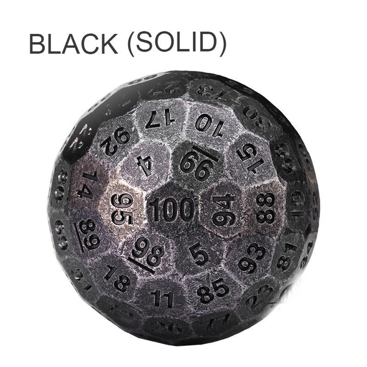 Skanto | 100-sidet polyhedron metall terninger med nummerering, designet for stor fest og flere muligheter