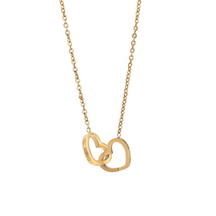 Skanto | Lunavia Smykkeskrin med Evig Rose og Hjertehalskjede – 14k Hvit Gull & 18k Gull Finish