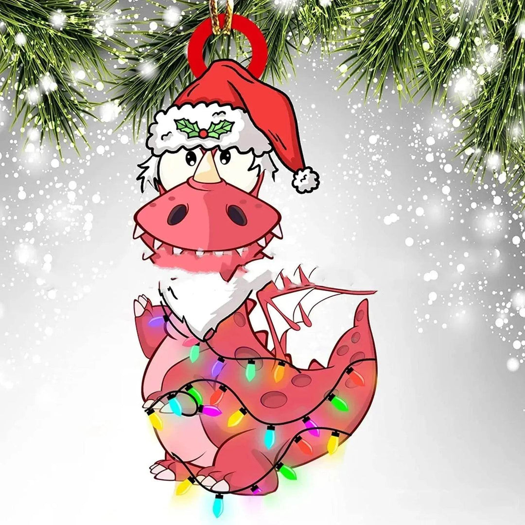 Skanto | Dinosaur Drageegg Juledekorasjoner Pendant Akryl