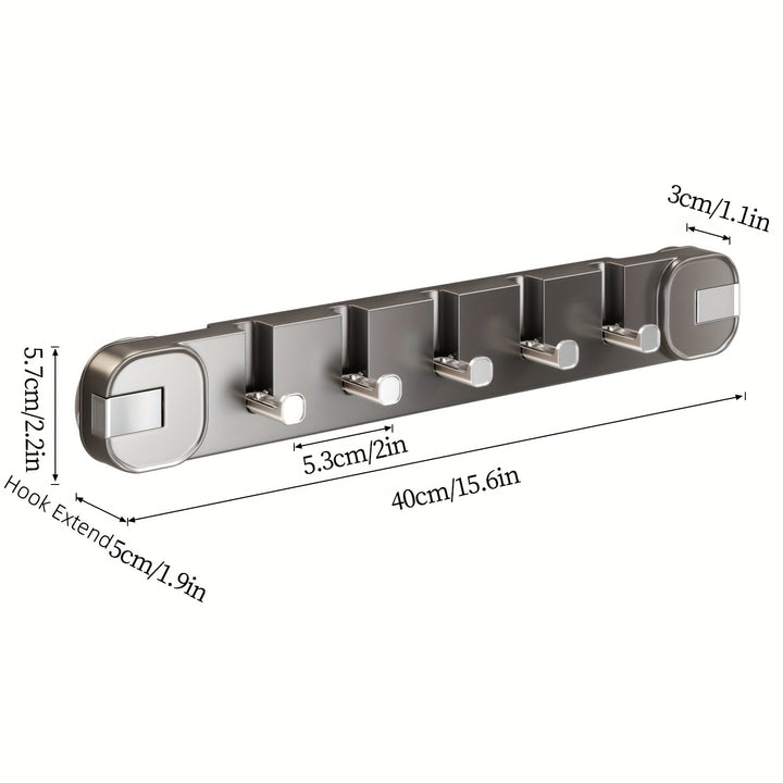 Skanto | Vegghookpanel uten boring – OrganiserenPlus skjult 5-hengestativ