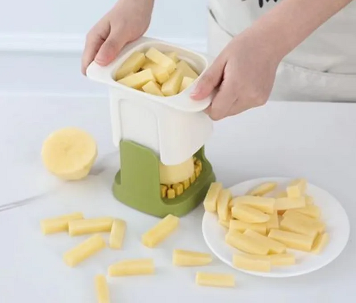 ChopMaster – Multifunksjons grønnsakskutter & pommes frites kutter med håndtrykksmekanisme | Skanto