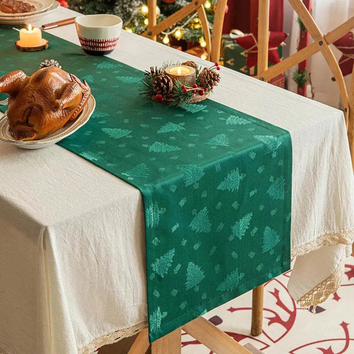 Skanto | Jule Dukløper Mørk Jacquard Spisebord