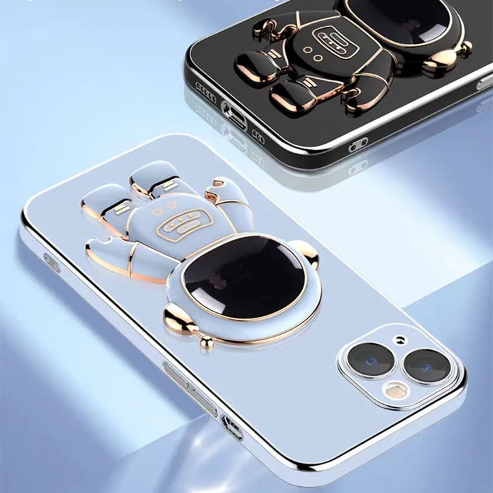 Skanto | 6D Belegg Astronaut Skjult Stativdeksel for iPhone
