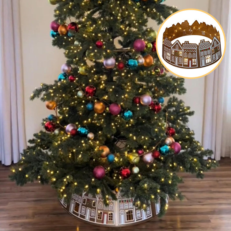 Skanto | LED Juletrekjole – Lebkuchenhus Design i PVC