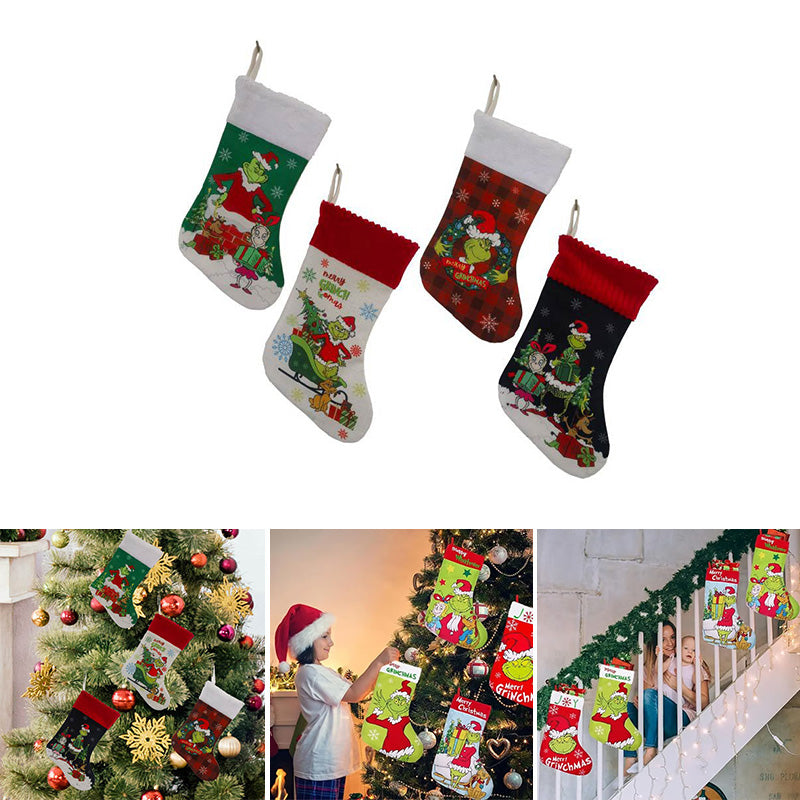 Skanto | Grønn julestrømpe juledekorasjoner