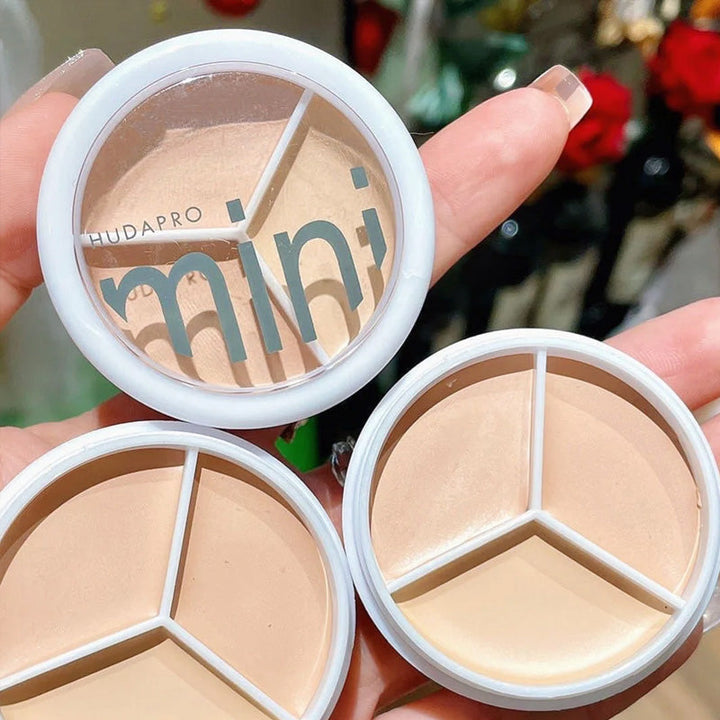 Skanto | Tri-Farge Concealer Palette for Akne Flekkene og Mørke Sirkler