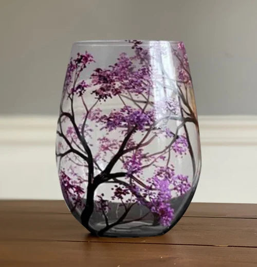 Skanto | Håndmalte Vinglass – Fire Sesonger Kunst & Eleganse