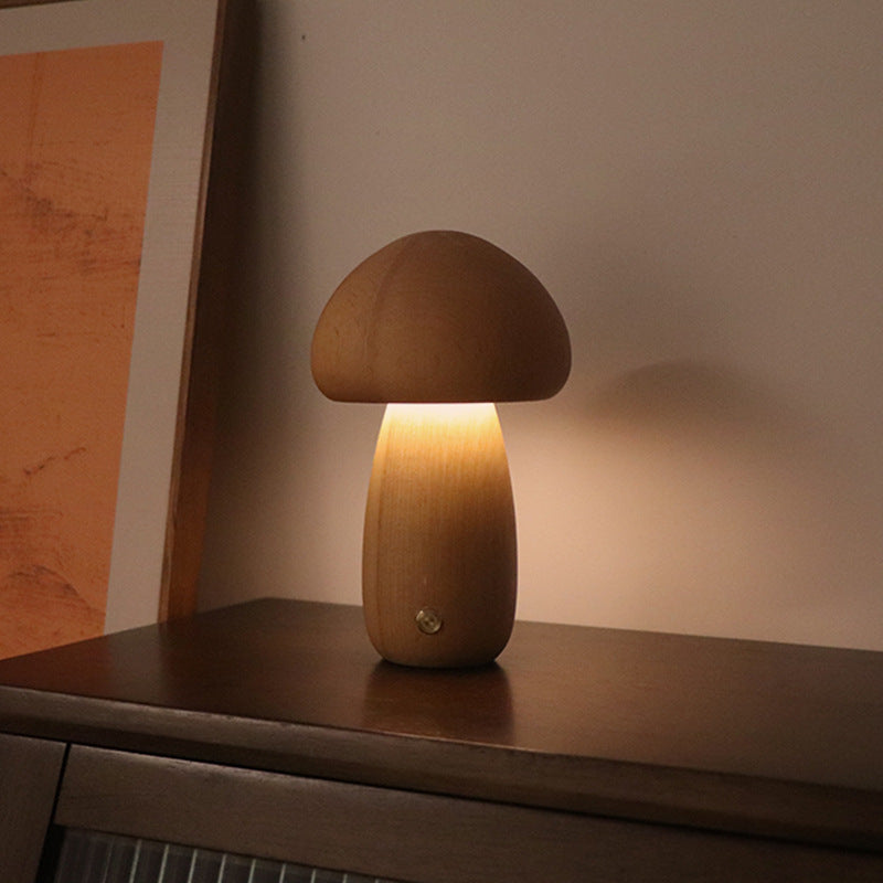 Skanto | Sopp bordlampe i tre