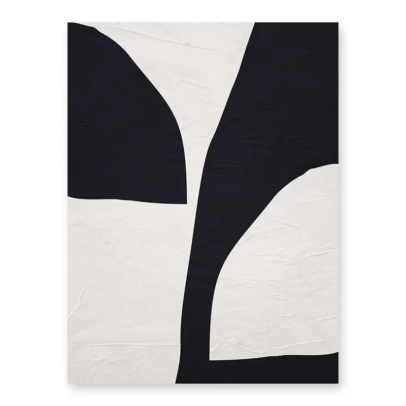 Nordic Minimalist Abstrakt Beige Svart Form &amp; Linje Veggkunst Fine Art Lerretsutskrifter Bilder For Moderne Stue Soveromsdekor | Skanto