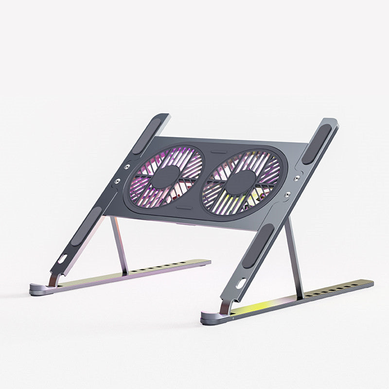Skanto | Bærbar Ergonomisk Laptop Kjølepute, med Justerbar Høyde & Stille LED Vifter
