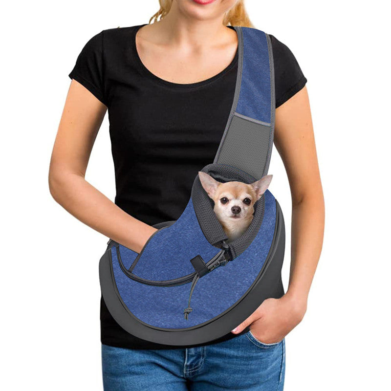Skanto | Pet Dog Carrier Sling Bag med justerbar stropp og telefonlomme, for hunder og katter