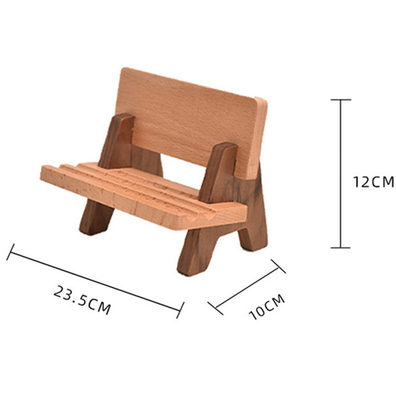 Skanto | Solid Wood Justerbar Og Oppladbar Nettbrett/Telefon Stativ